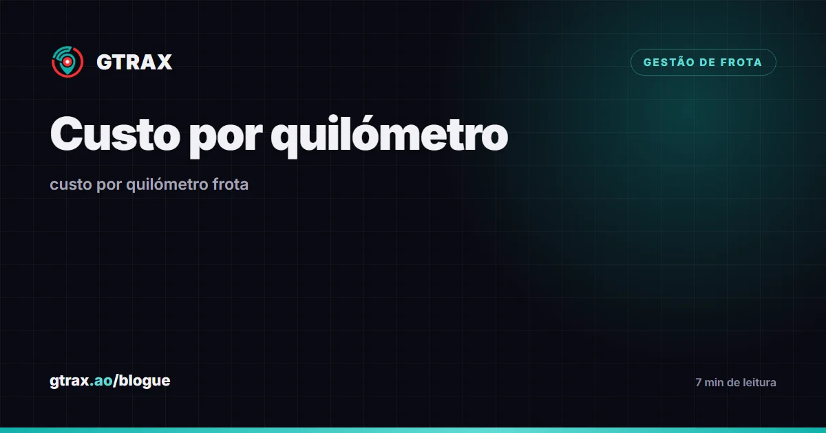 As seis parcelas do custo por quilómetro de uma frota, somadas num único número